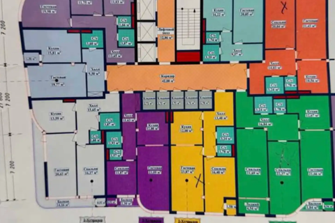 1-комн. квартира, 13 этаж, 53 м², Ашан