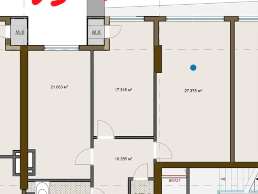 2-комн. квартира, 14 этаж, 84 м², Шохмансур