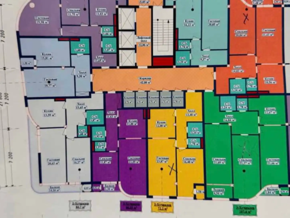1-комн. квартира, 13 этаж, 53 м², Ашан